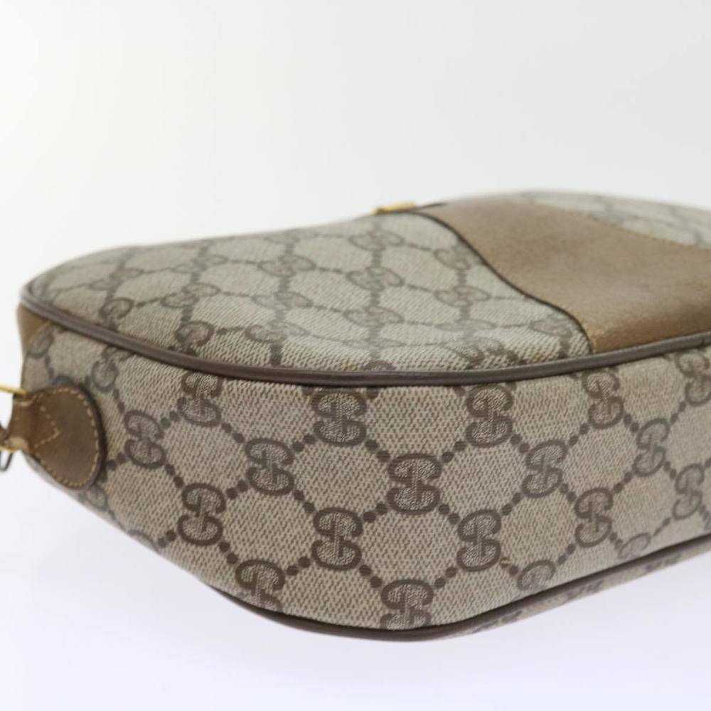 GUCCI GG Supreme Web Sherry Line Clutch Bag Beige Red 89 01 034 Auth bs9231 - Picture 15 of 16